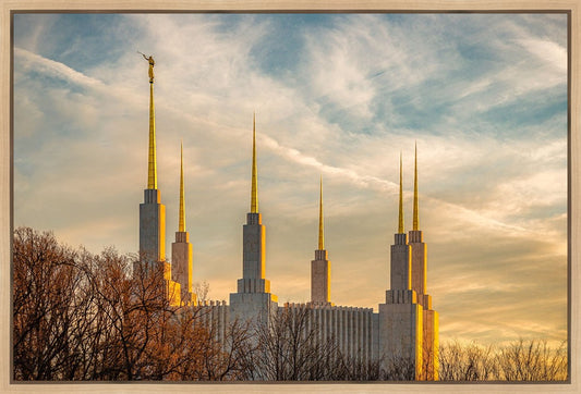 Golden Hour Washington DC Temple