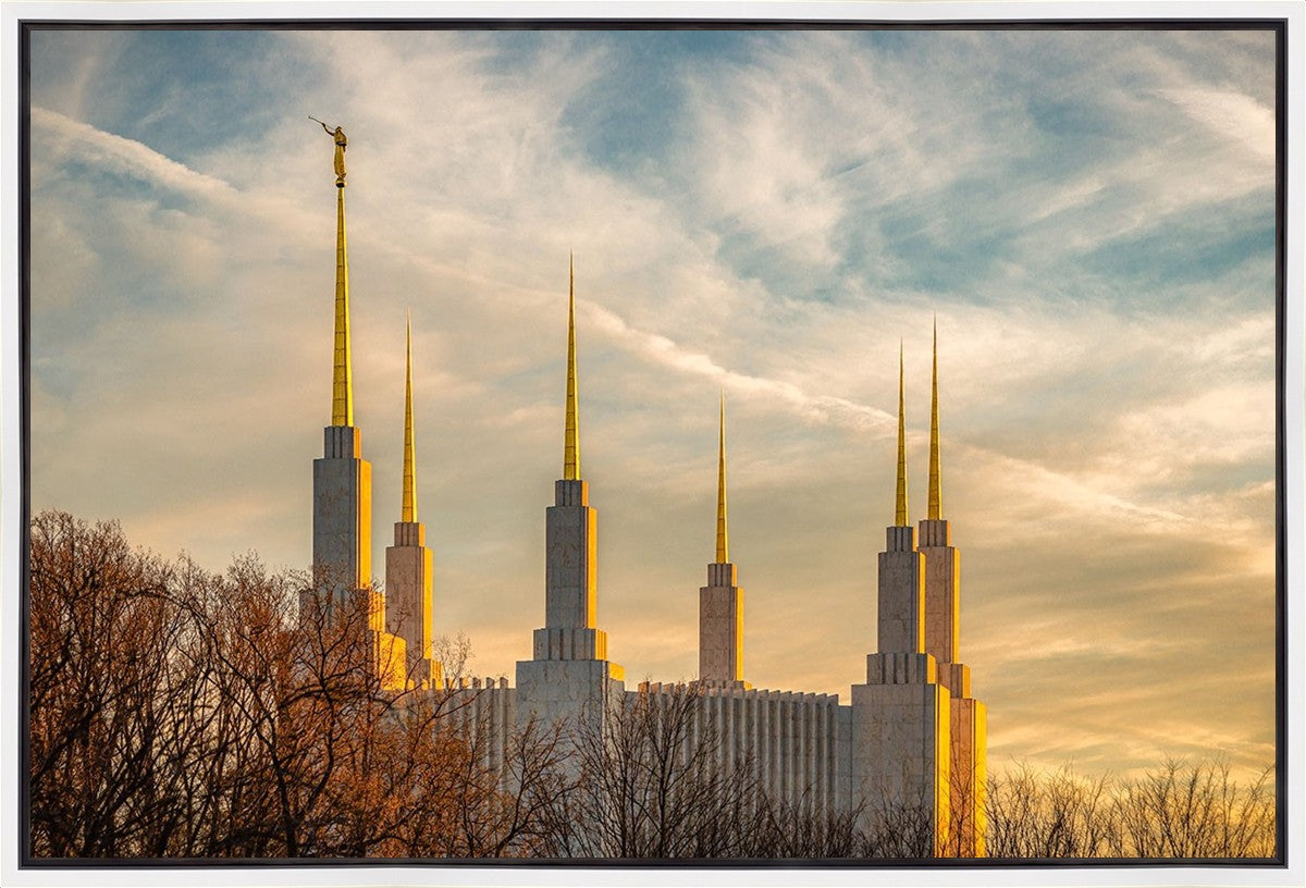 Golden Hour Washington DC Temple Gallery Wrap