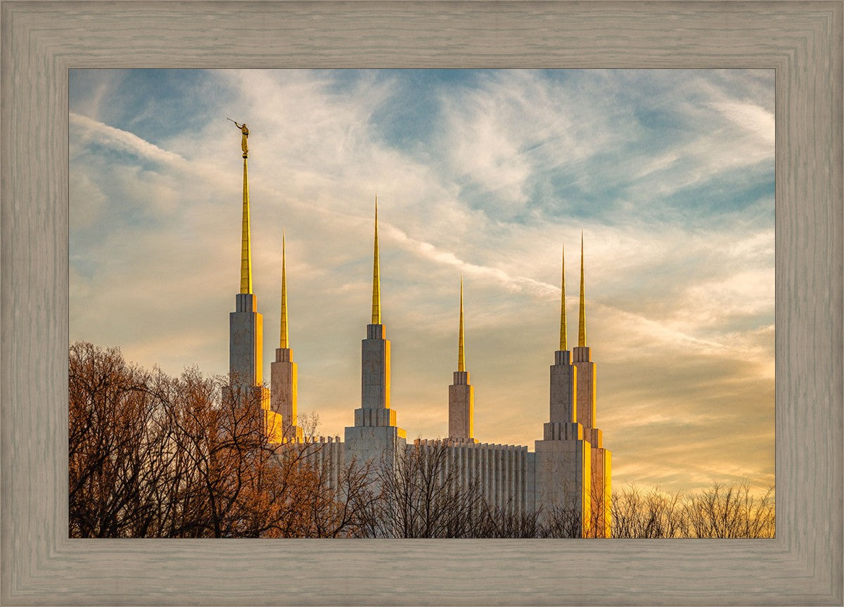 Golden Hour Washington DC Temple