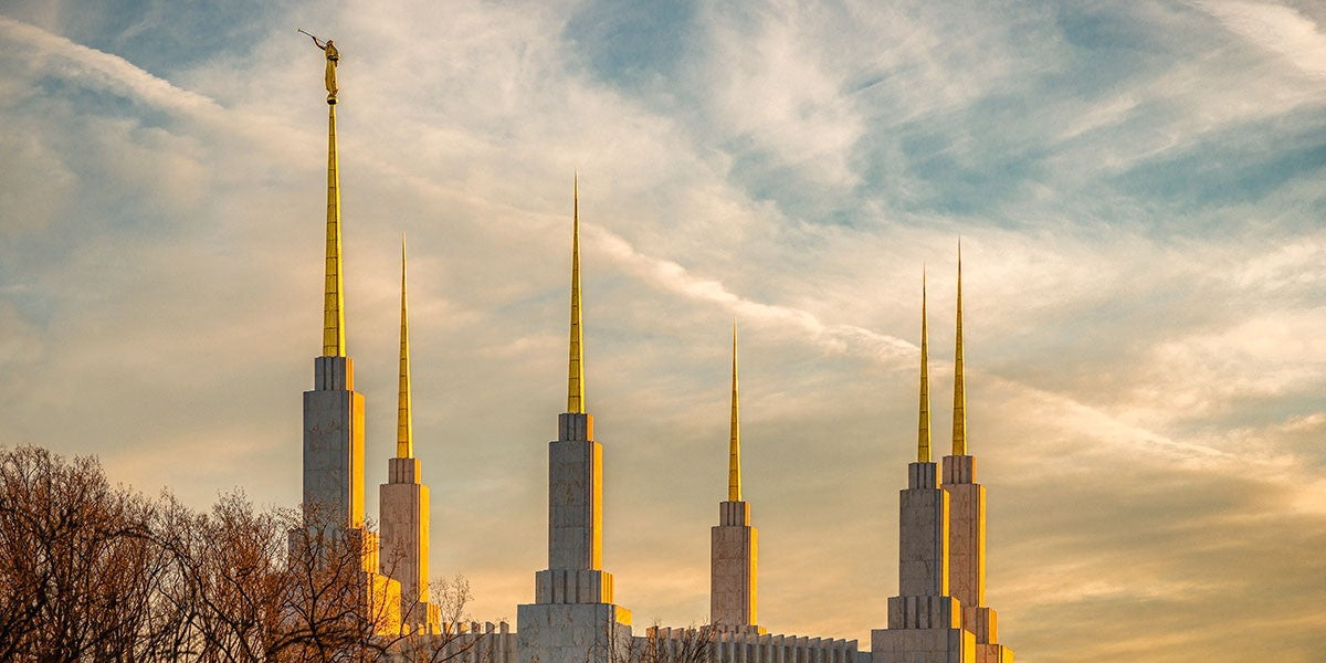 Golden Hour Washington DC Temple Gallery Wrap