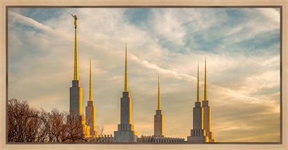 Golden Hour Washington DC Temple