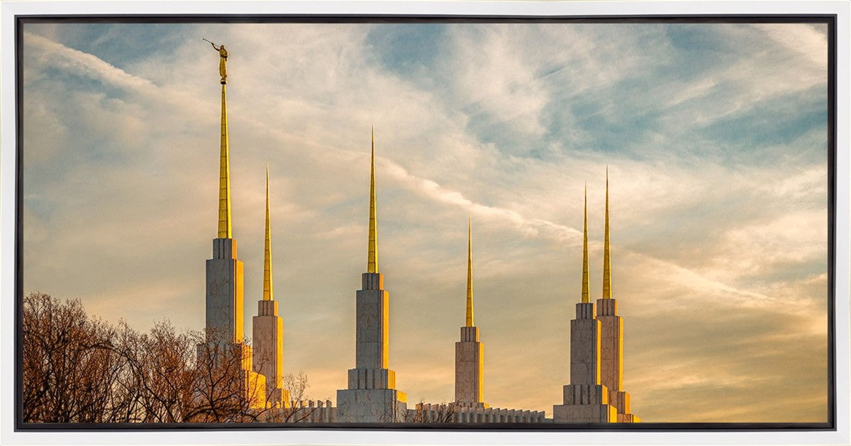 Golden Hour Washington DC Temple Gallery Wrap