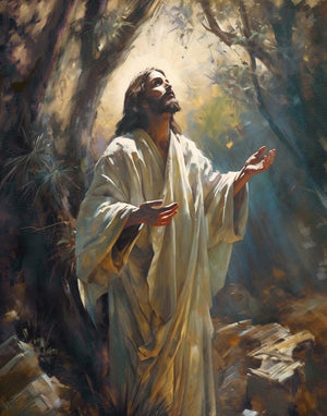 Jesus Prays in the Garden of Gethsemane Gallery Wrap