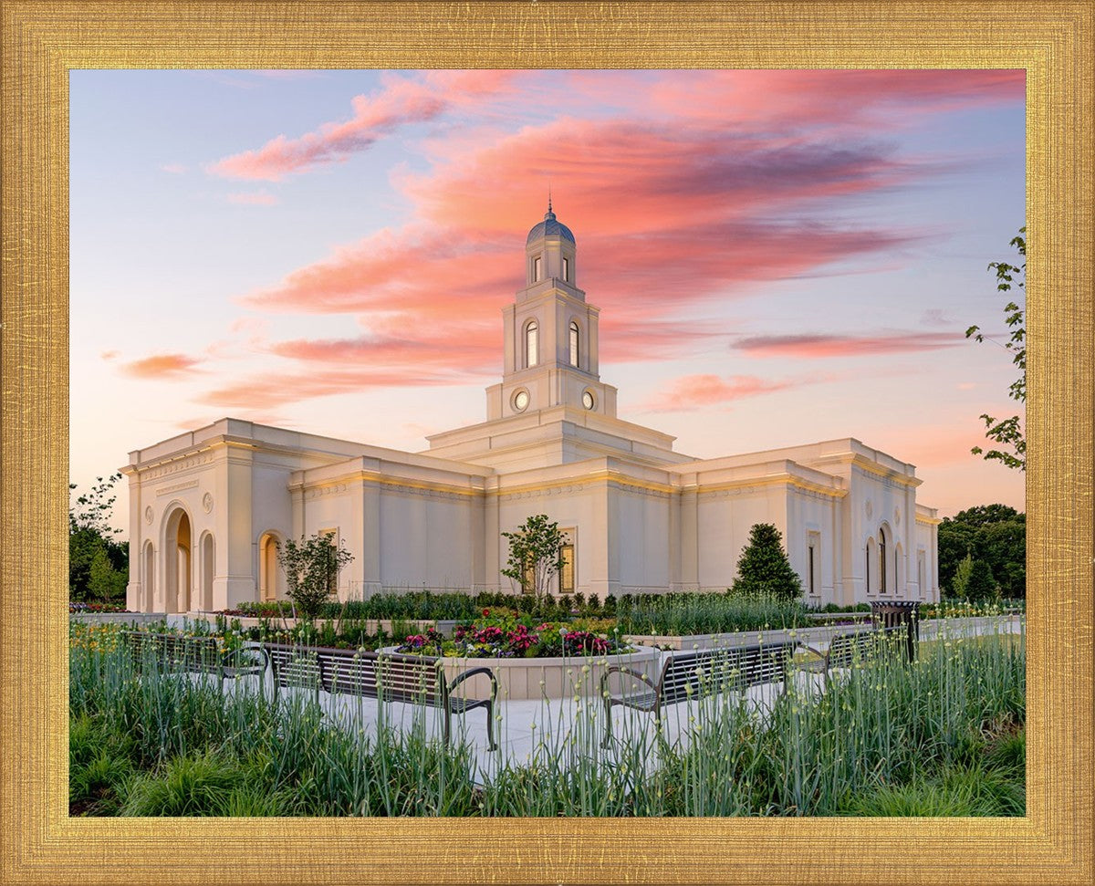 Bentonville Arkansas at Sunrise