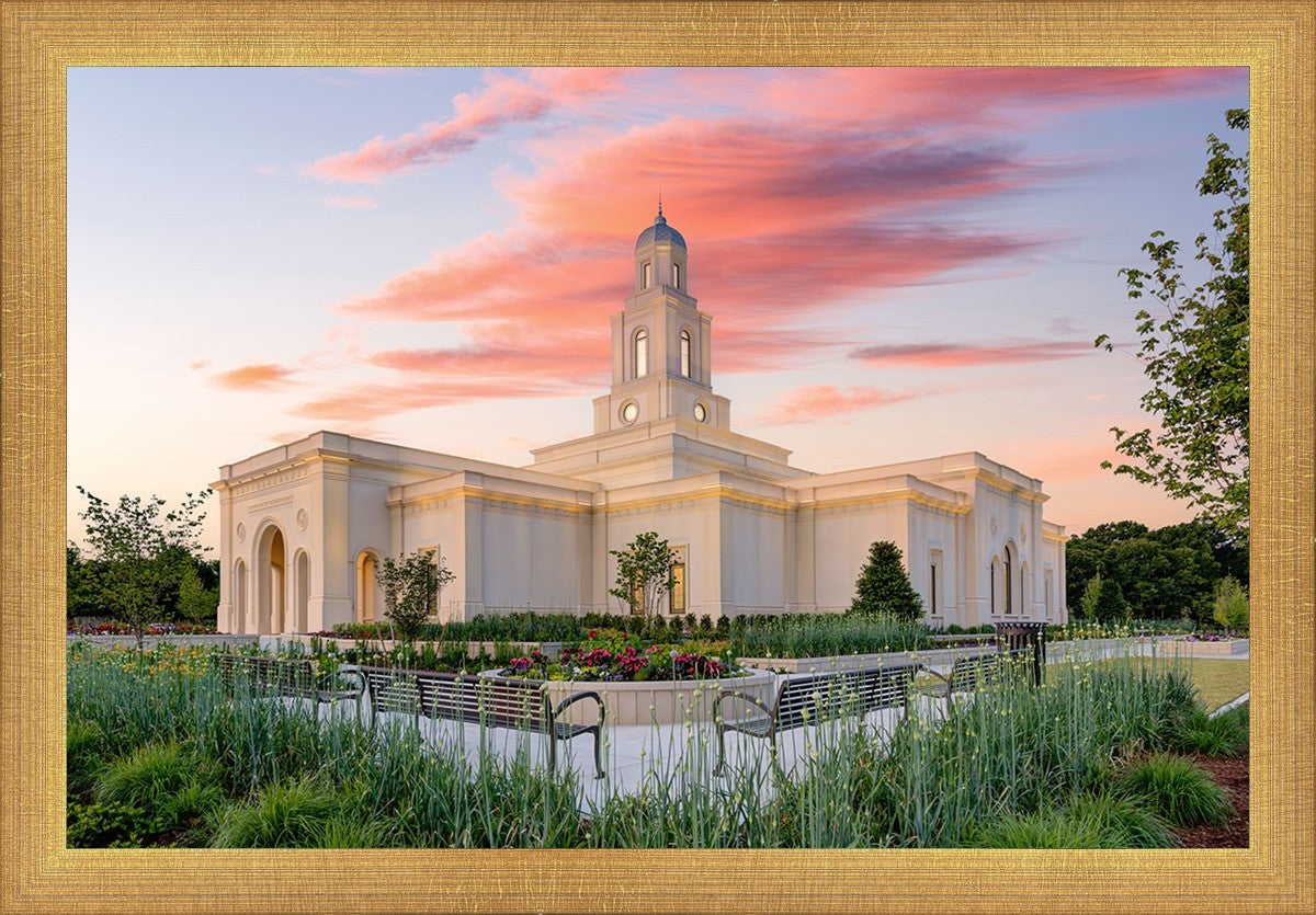 Bentonville Arkansas at Sunrise