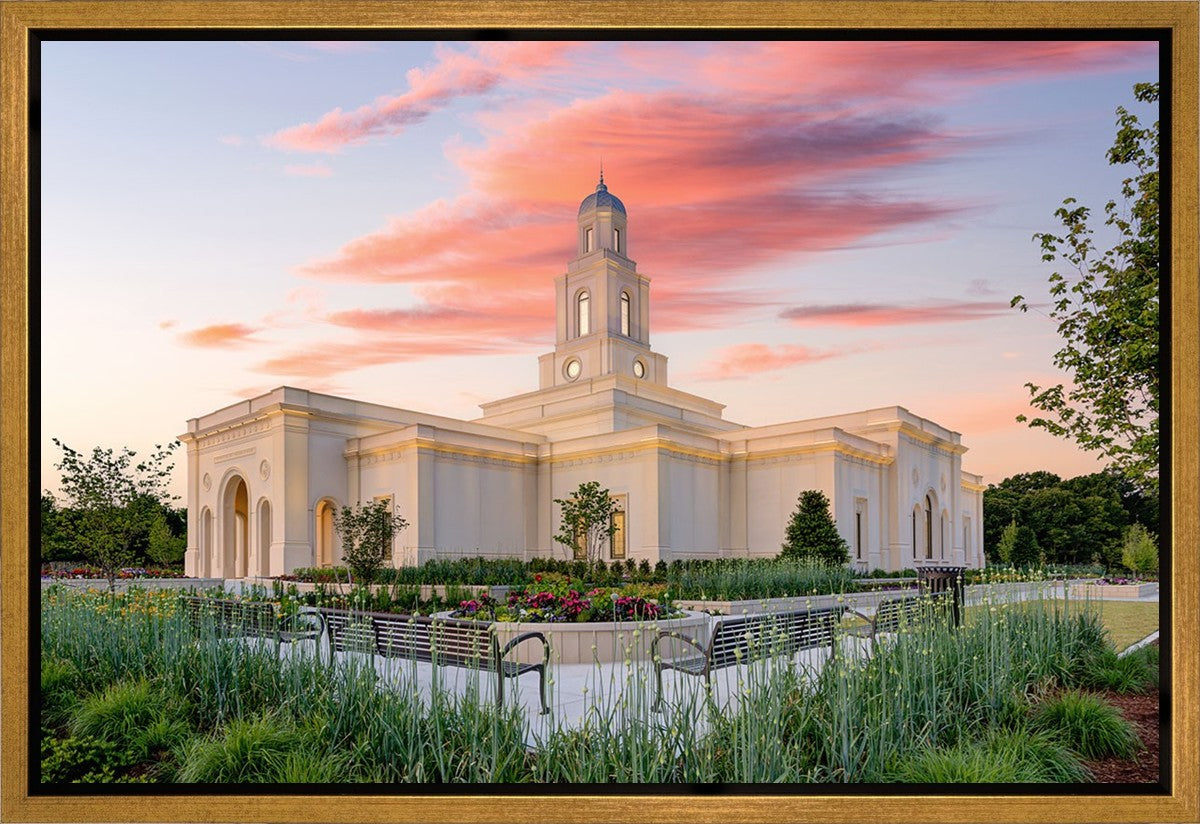 Bentonville Arkansas at Sunrise