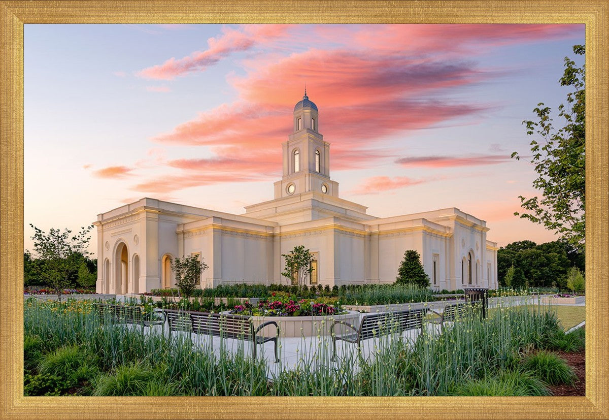 Bentonville Arkansas at Sunrise