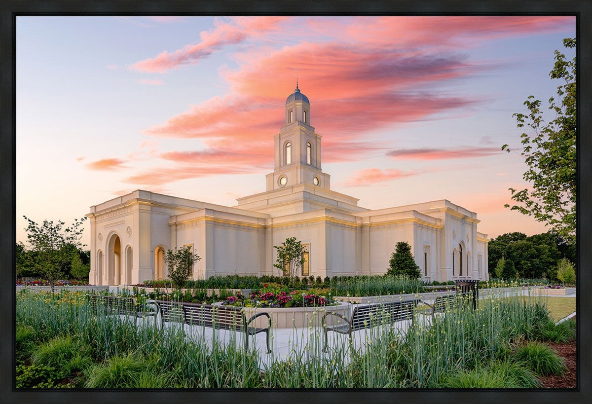 Bentonville Arkansas at Sunrise