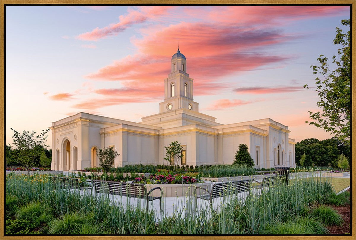 Bentonville Arkansas at Sunrise