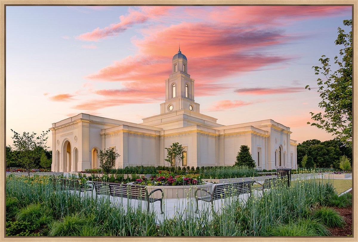 Bentonville Arkansas at Sunrise