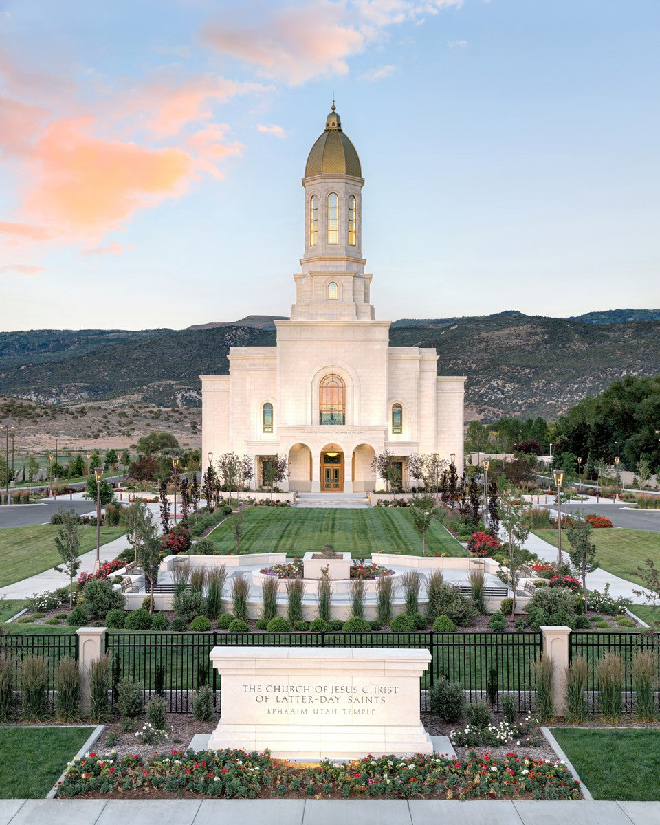 Ephraim Utah at Sunset