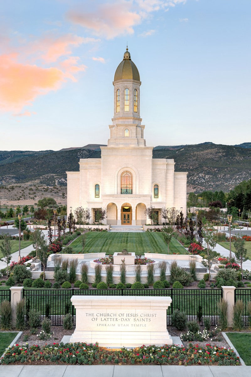 Ephraim Utah at Sunset