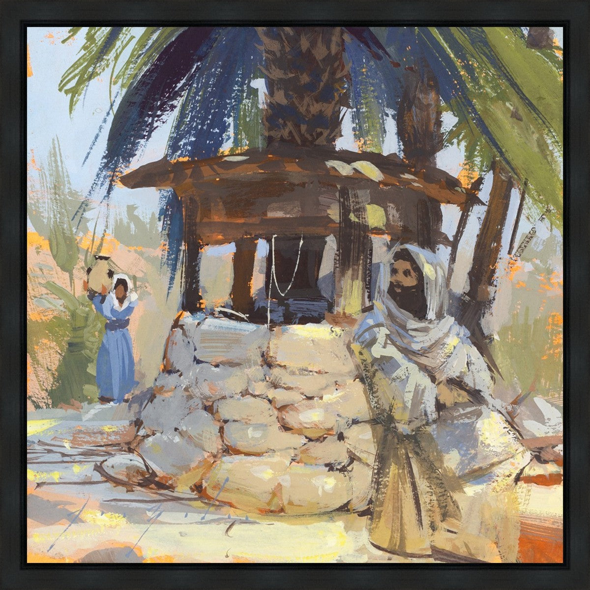 Approaching The Well Gallery Wrap