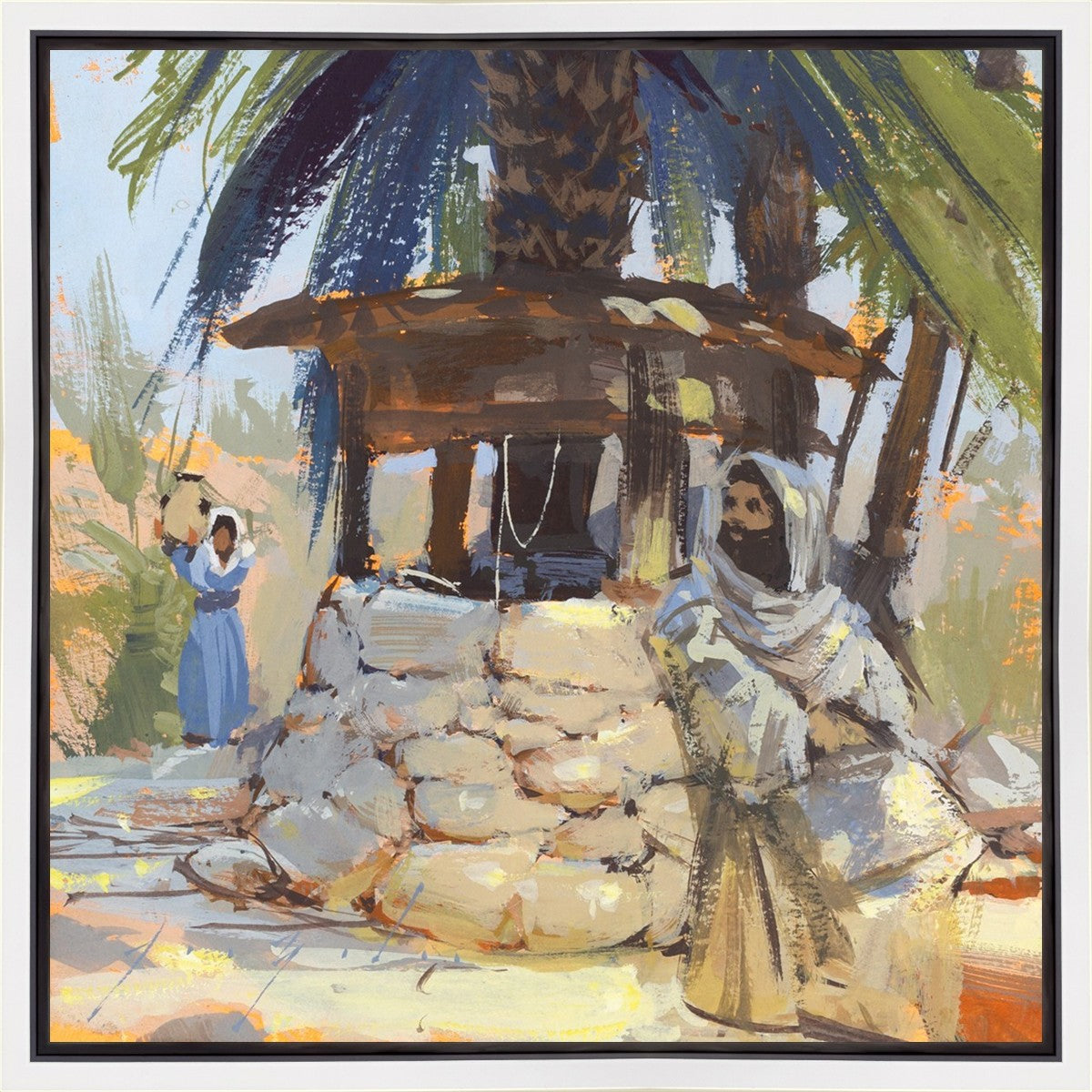 Approaching The Well Gallery Wrap