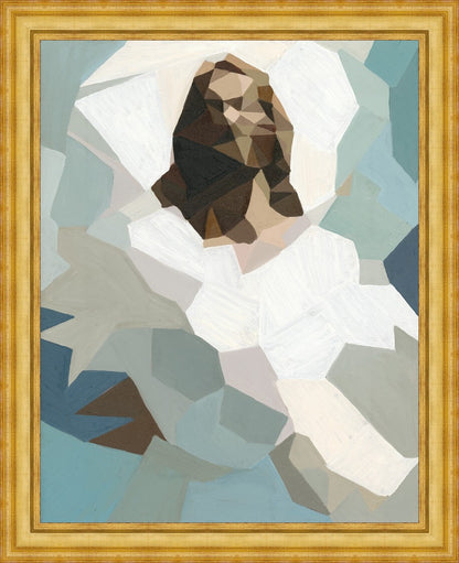 Christ in Blue Large Wall Art