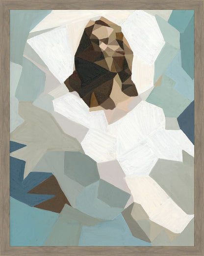 Christ in Blue Large Wall Art