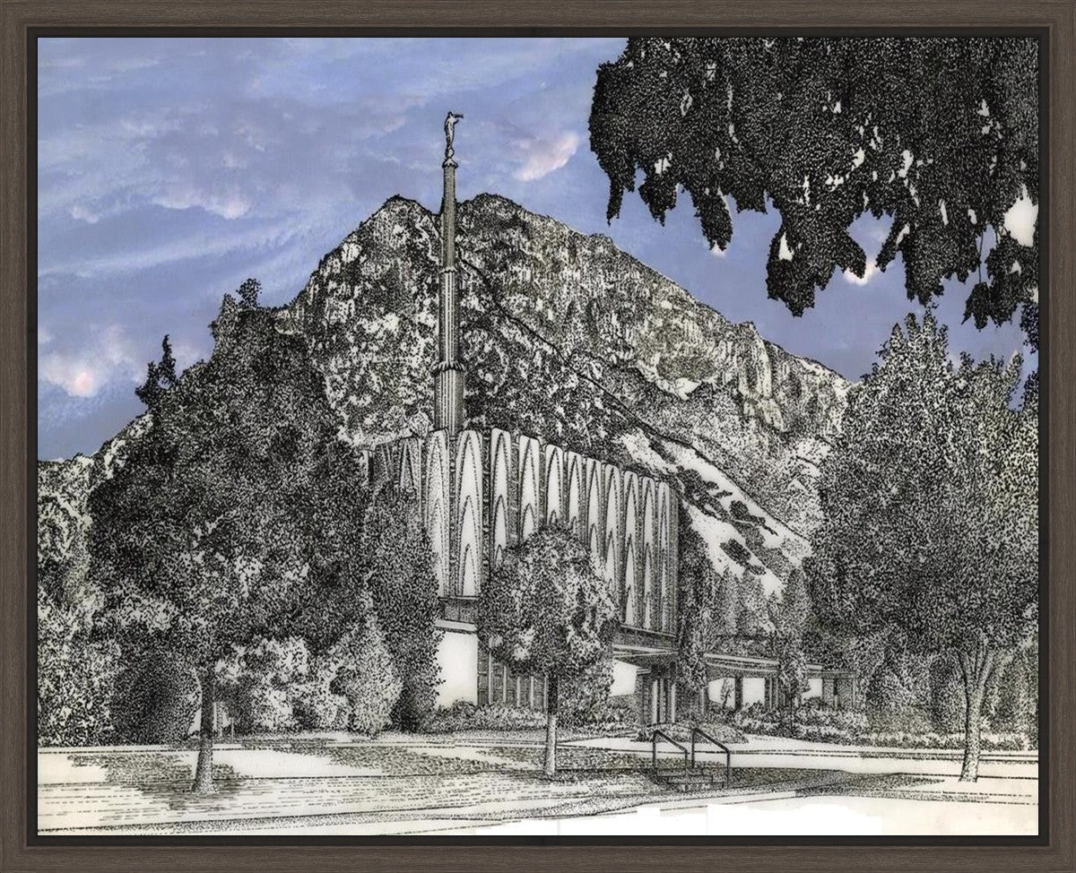 Provo Utah Temple - Blue Sky