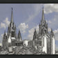 San Diego California Temple - Grey Sky