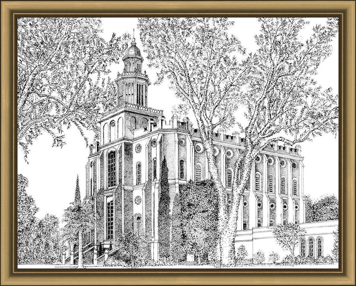 St. George Utah Temple Winter