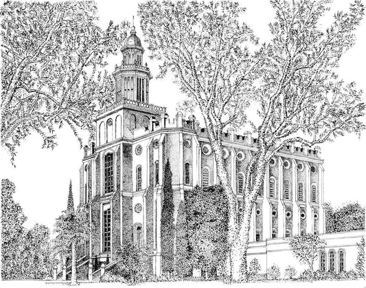 St. George Utah Temple Winter