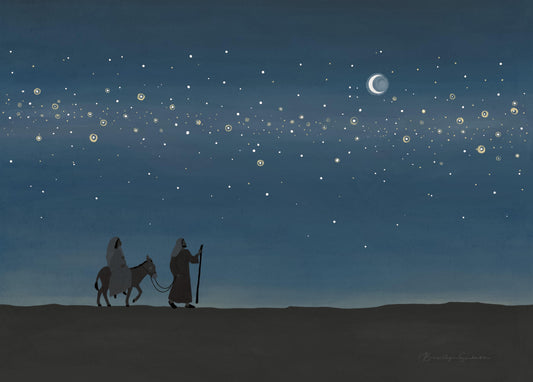 Heavens Light Christmas Card 50 pack