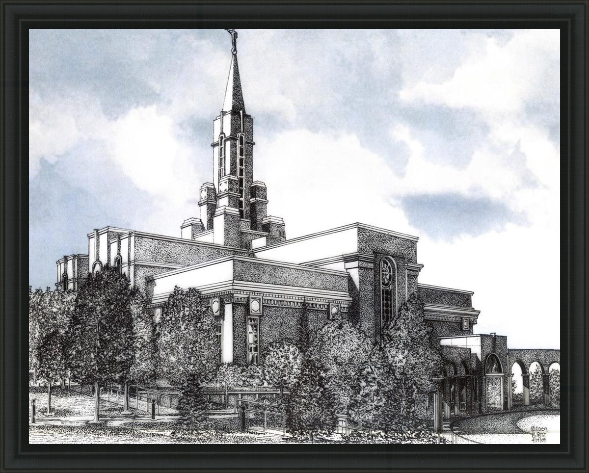 Bountiful Utah Temple - Blue Sky