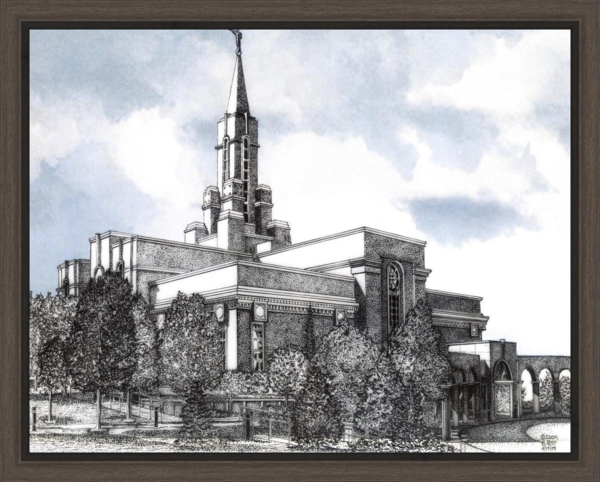 Bountiful Utah Temple - Blue Sky