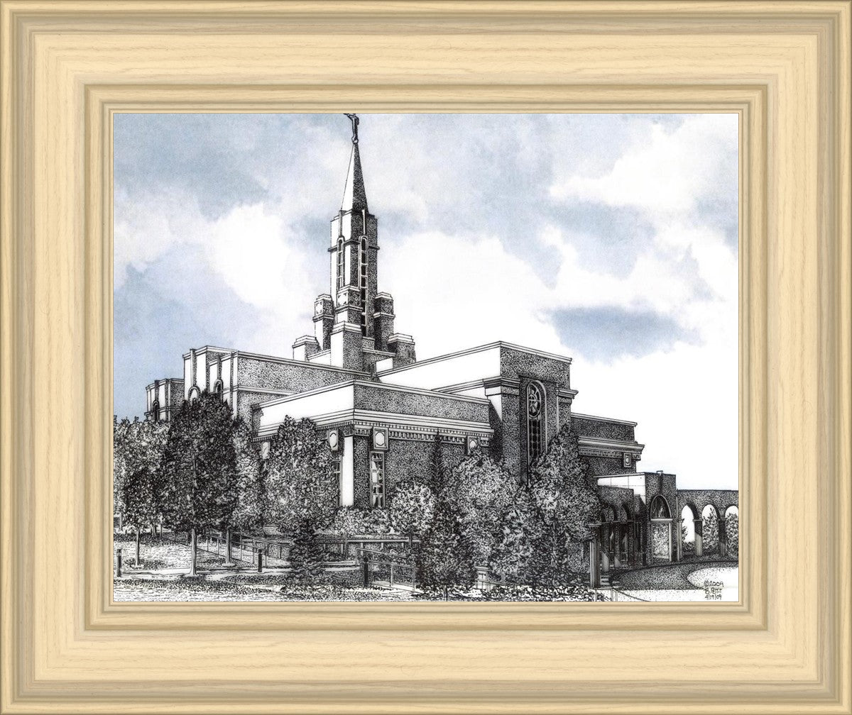 Bountiful Utah Temple - Blue Sky