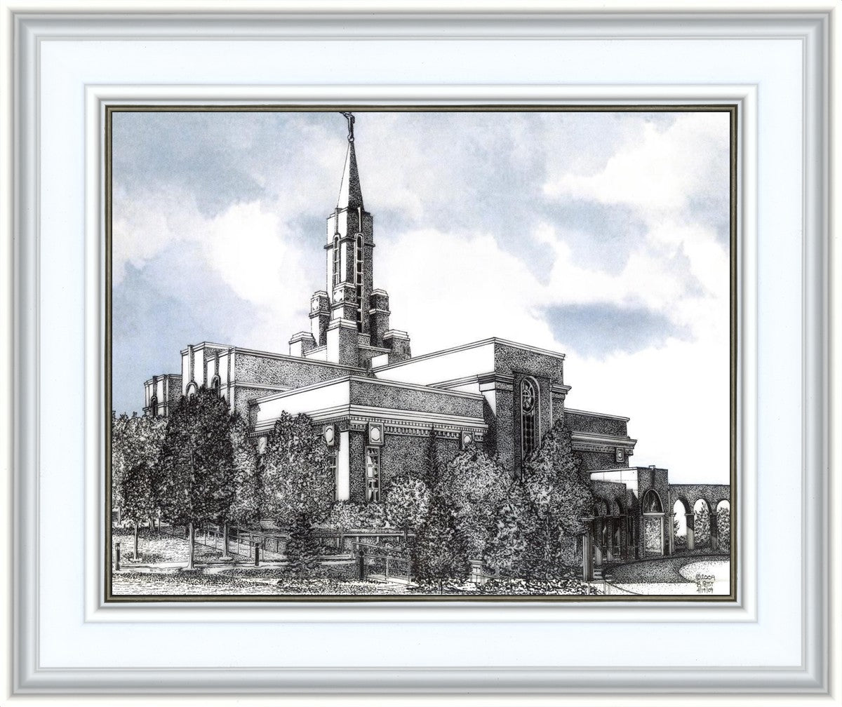 Bountiful Utah Temple - Blue Sky