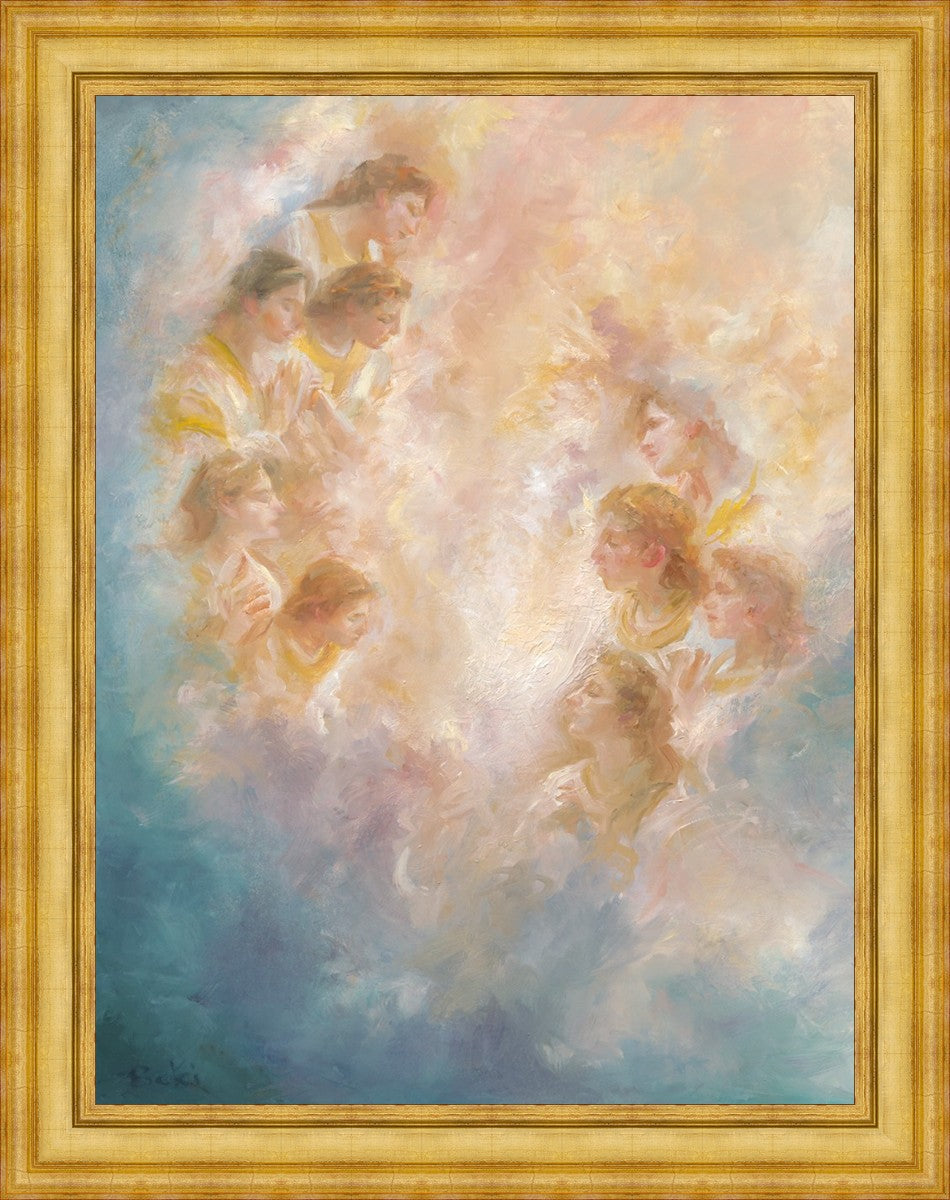 The Heavens Are Open Large Wall Art