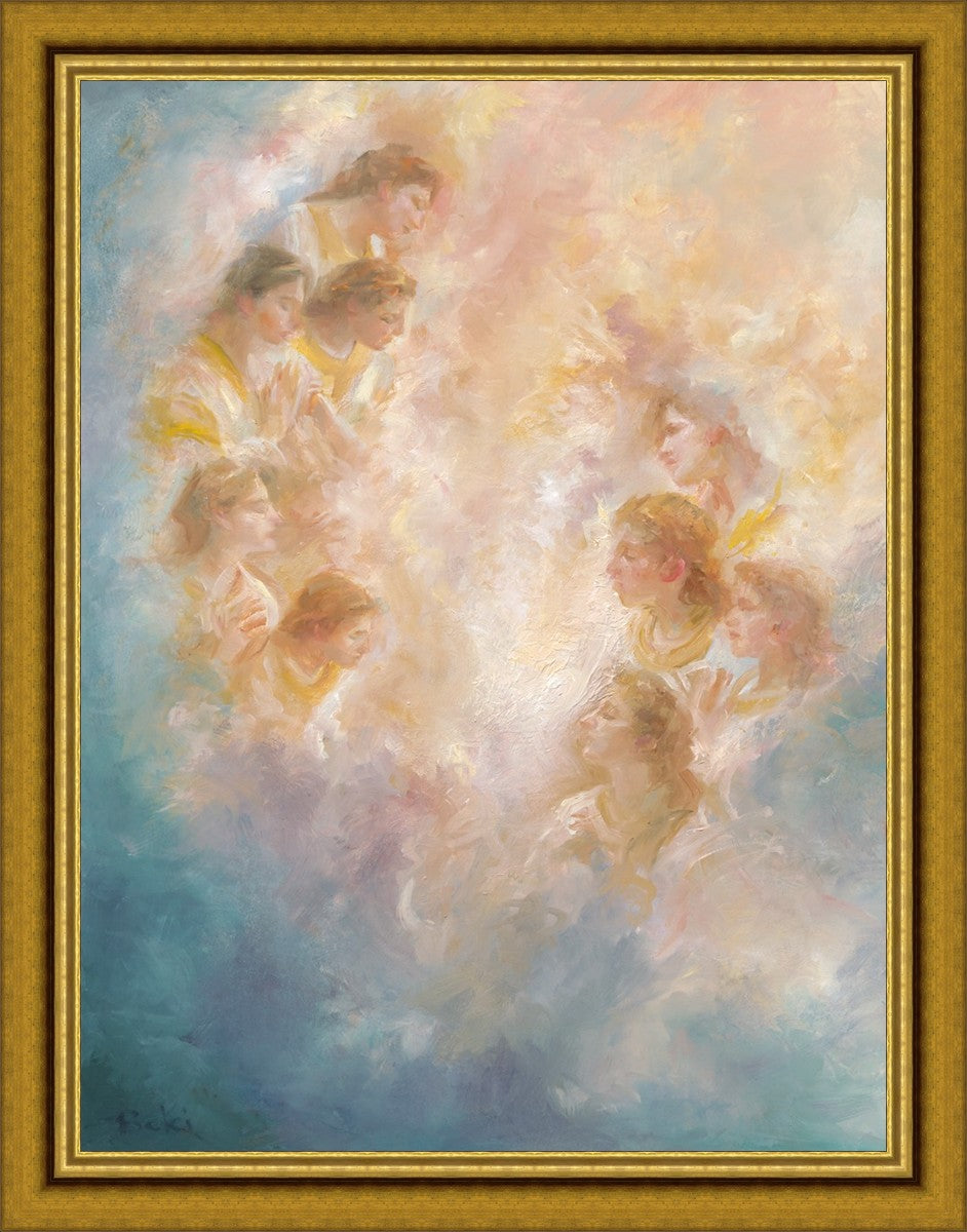 The Heavens Are Open Large Wall Art