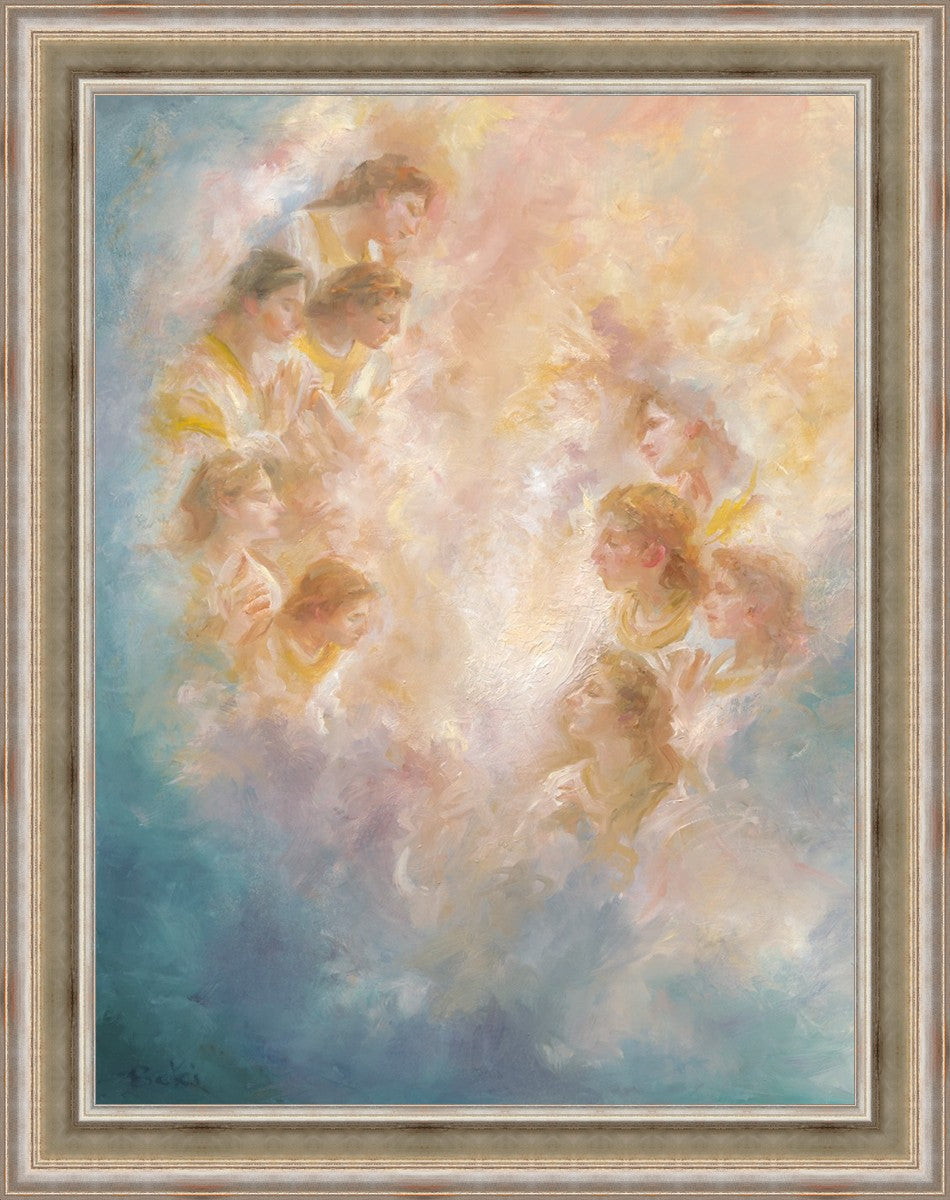 The Heavens Are Open Large Wall Art