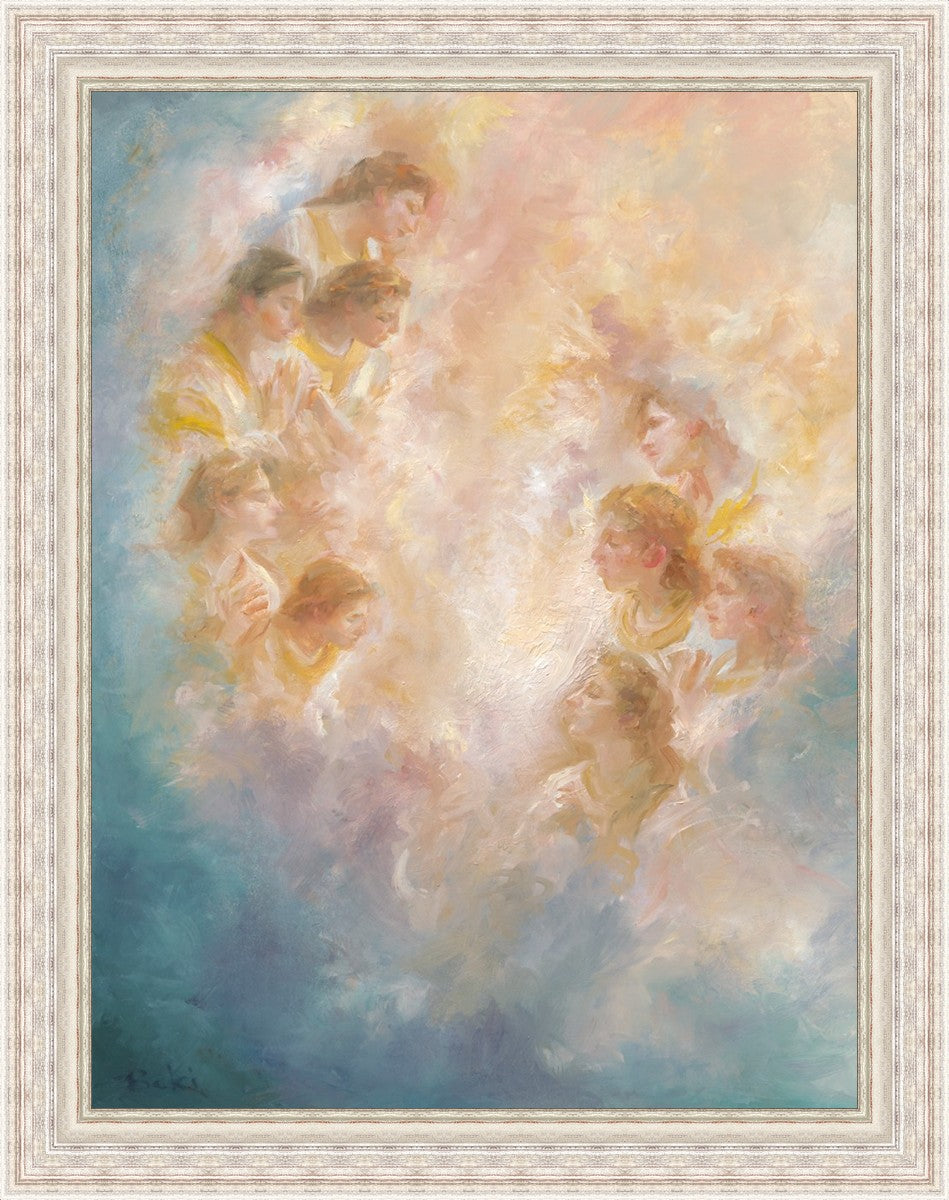 The Heavens Are Open Large Wall Art