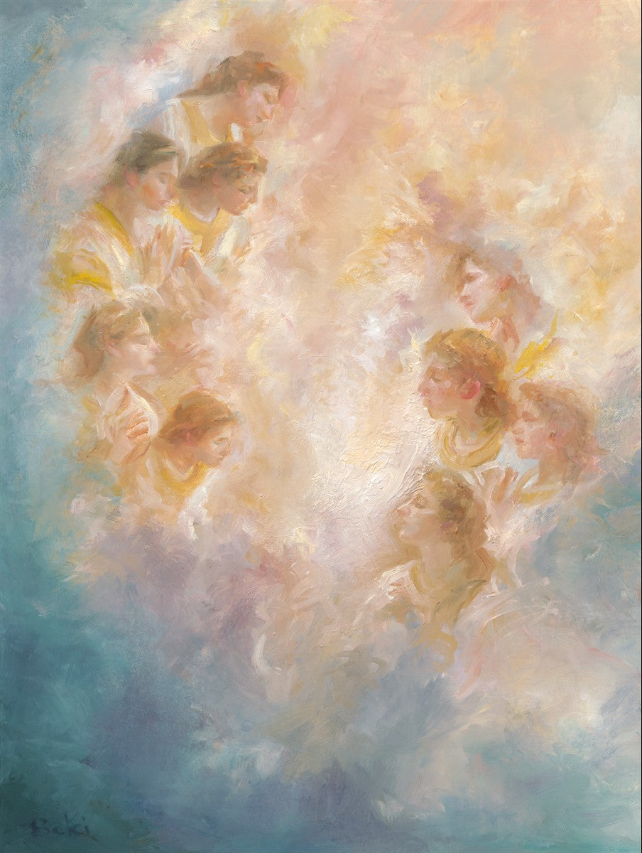 The Heavens Are Open Large Wall Art
