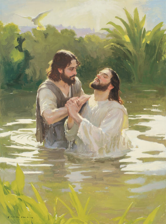 Baptism of The Savior Large Wall Art Gallery Wrap