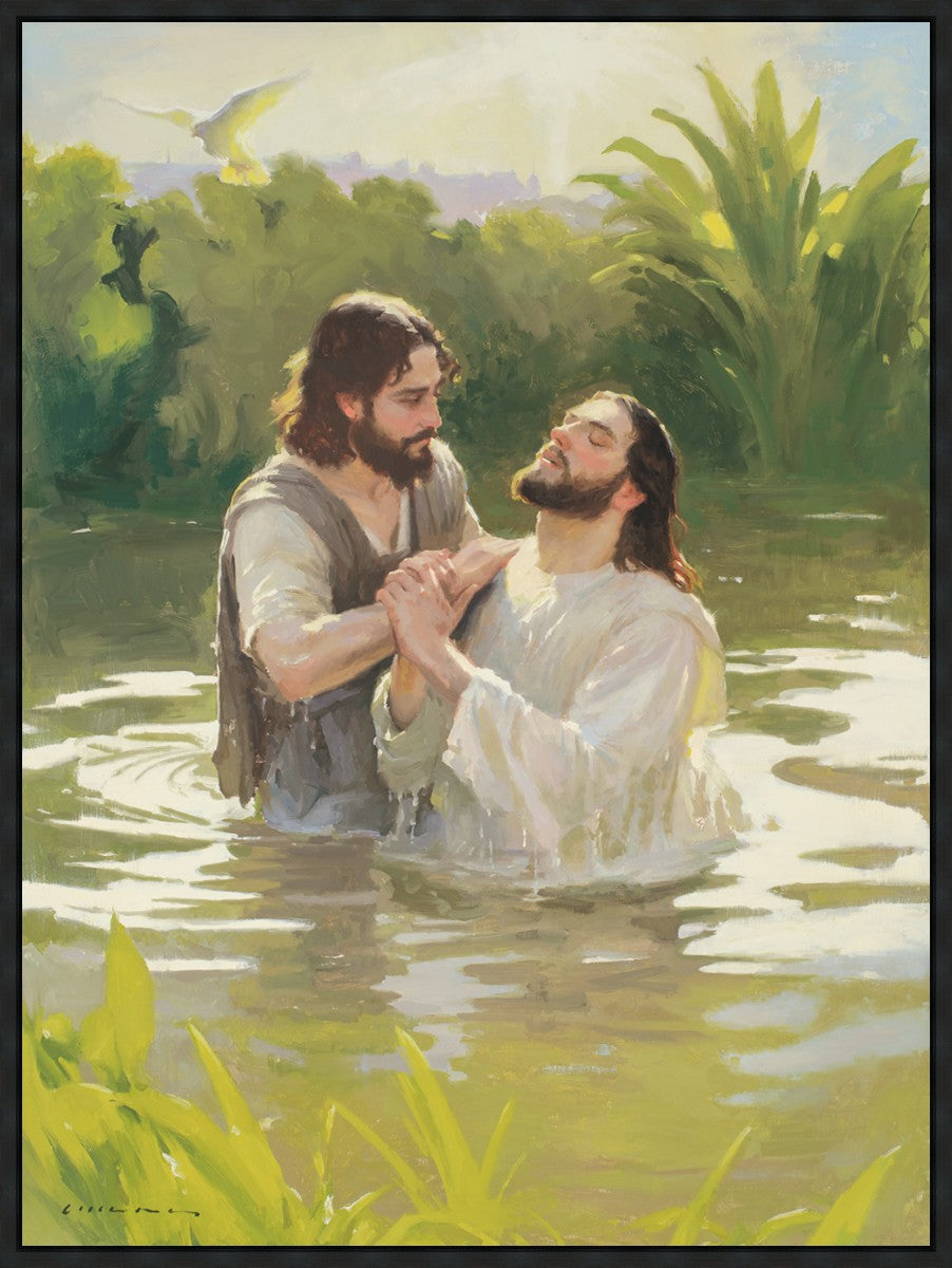 Baptism of The Savior Large Wall Art Gallery Wrap
