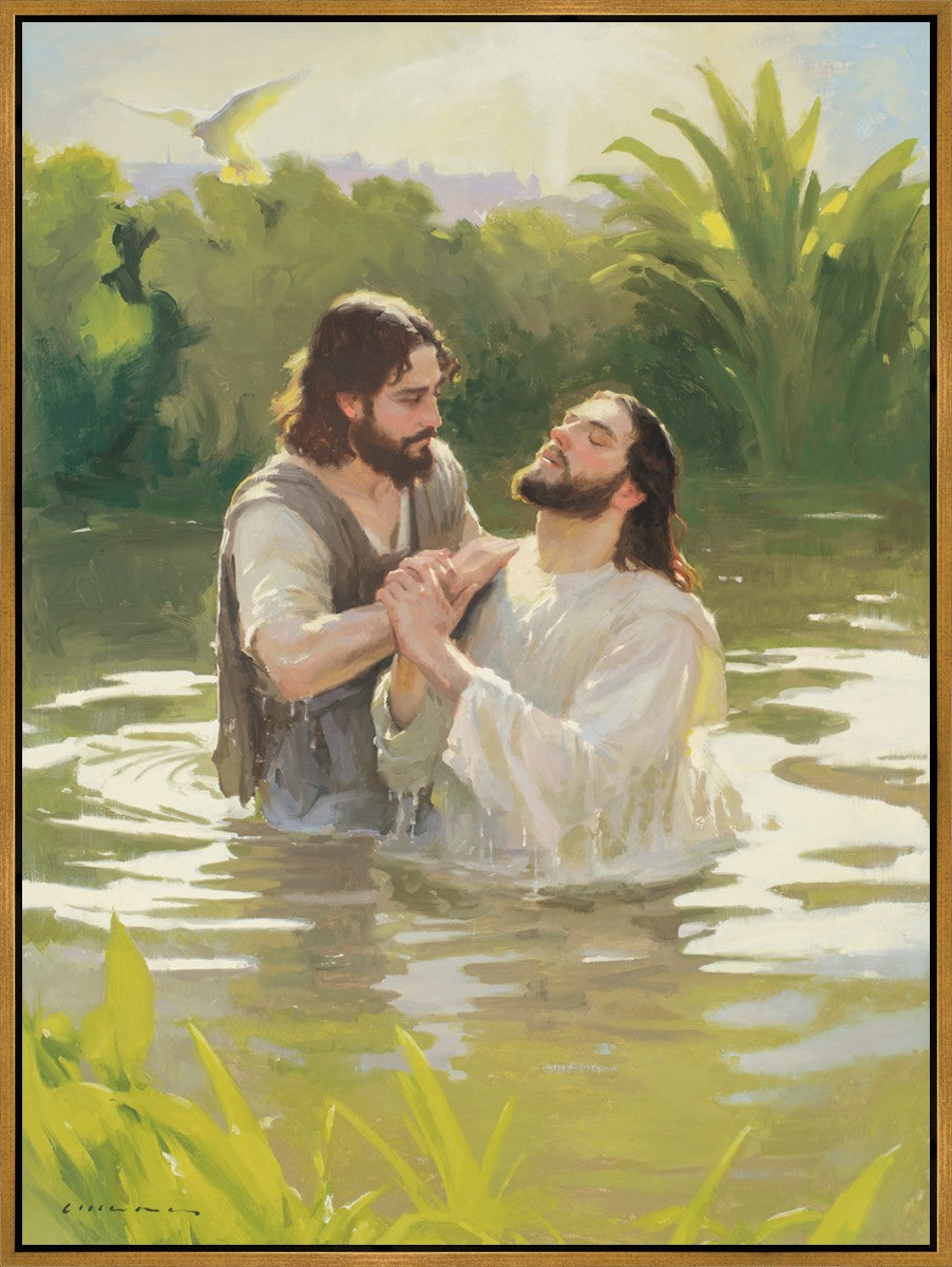 Baptism of The Savior Large Wall Art Gallery Wrap