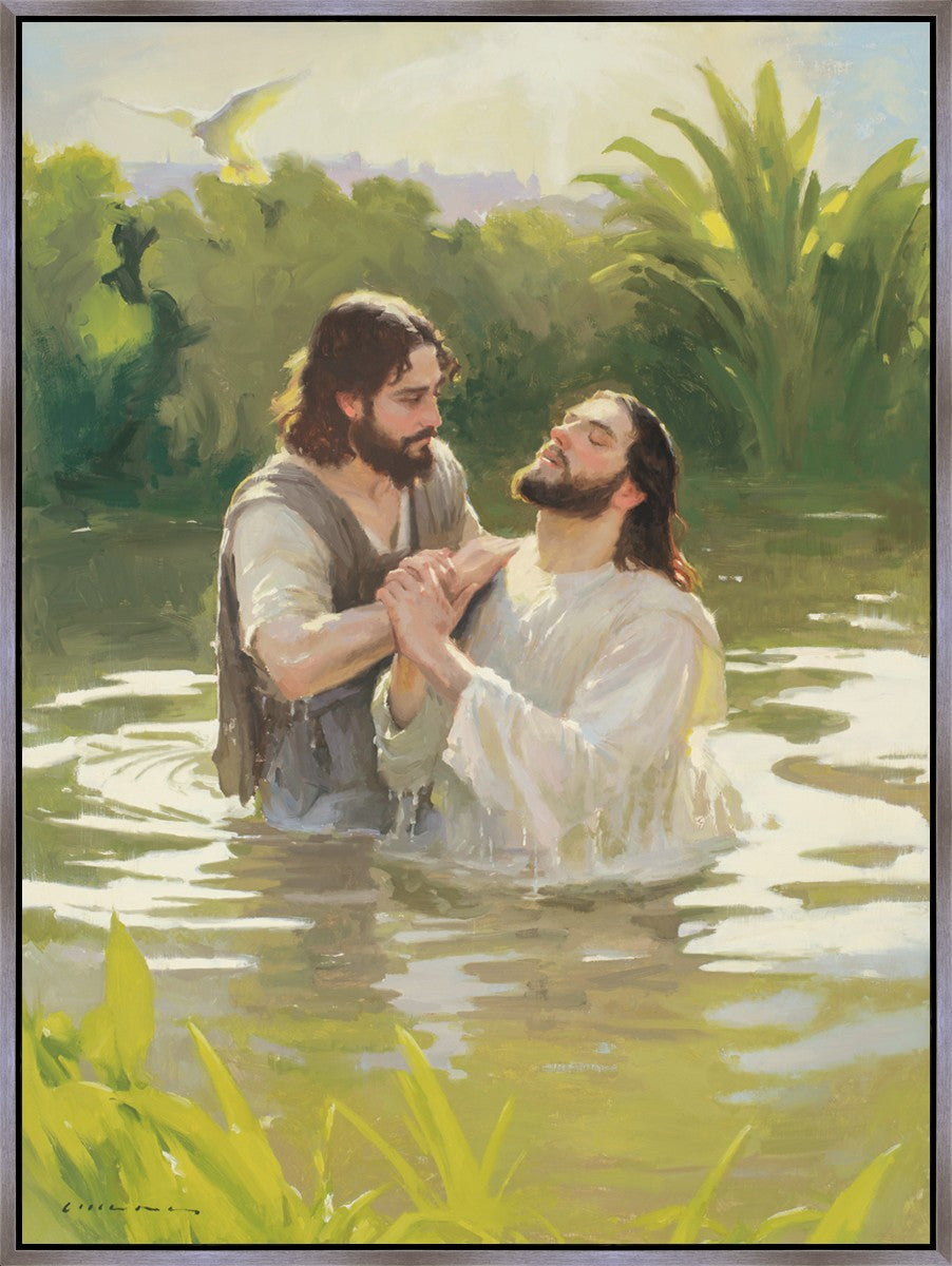 Baptism of The Savior Large Wall Art Gallery Wrap