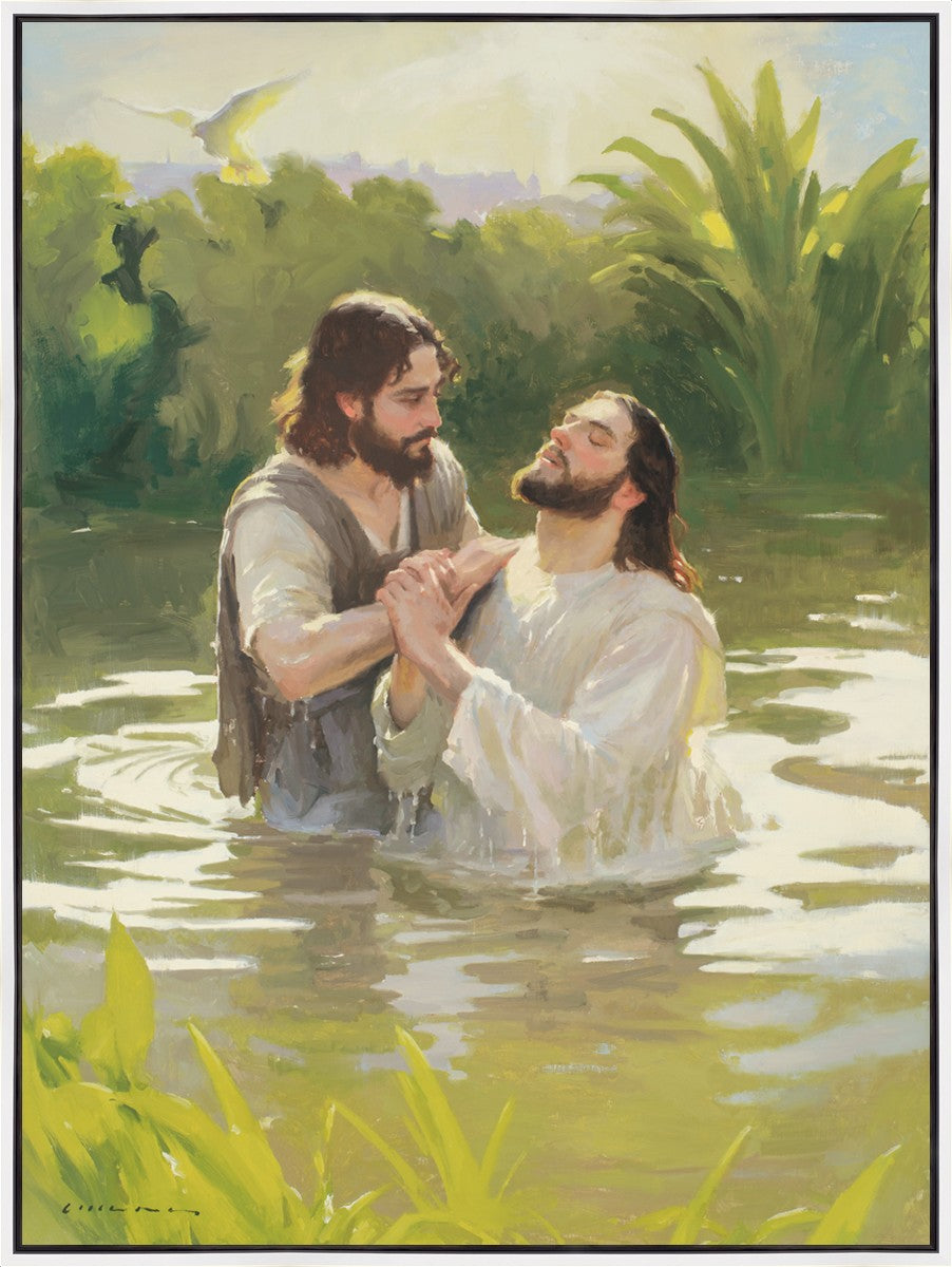 Baptism of The Savior Large Wall Art Gallery Wrap