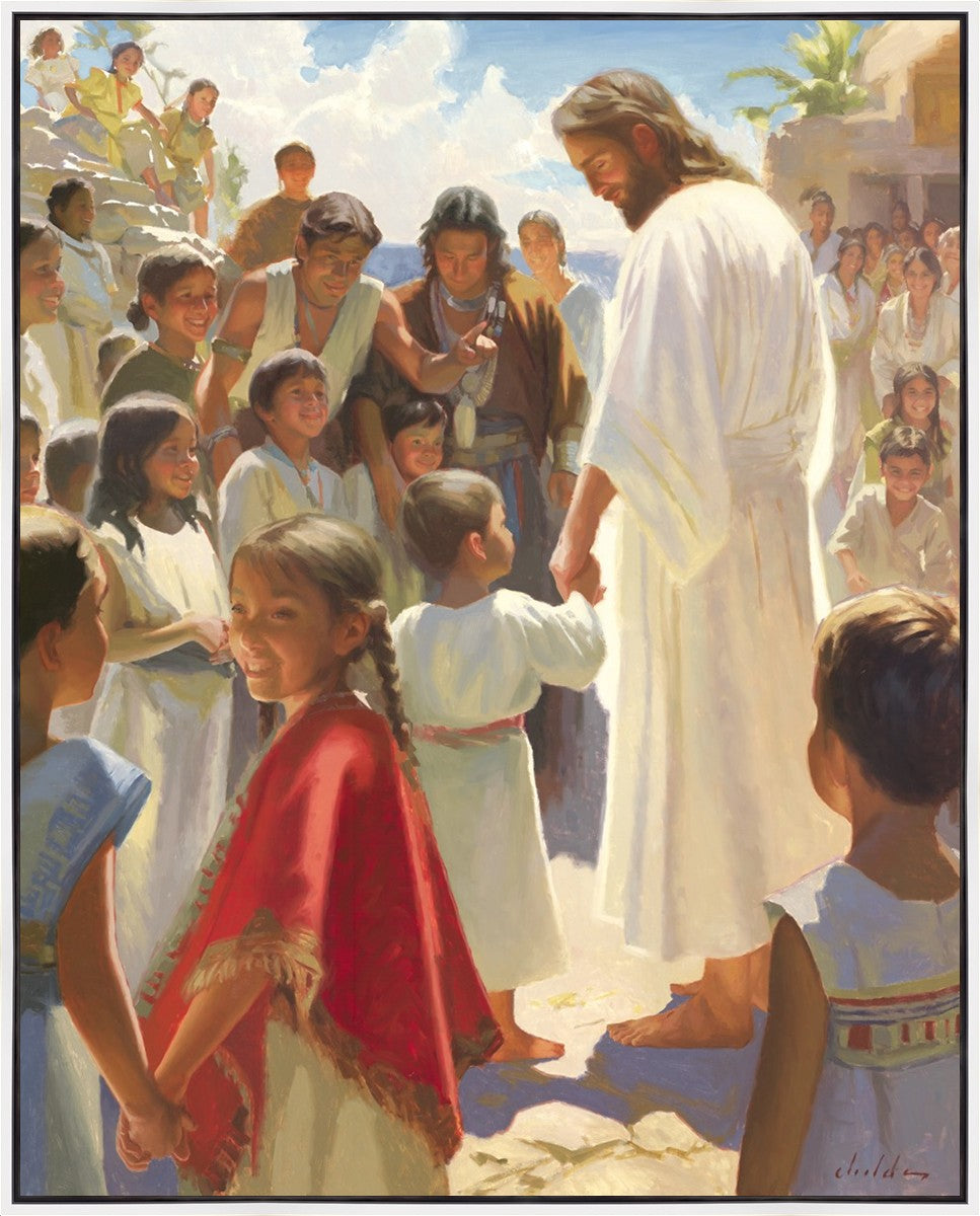 Jesus Stood in The Midst Large Wall Art Gallery Wrap