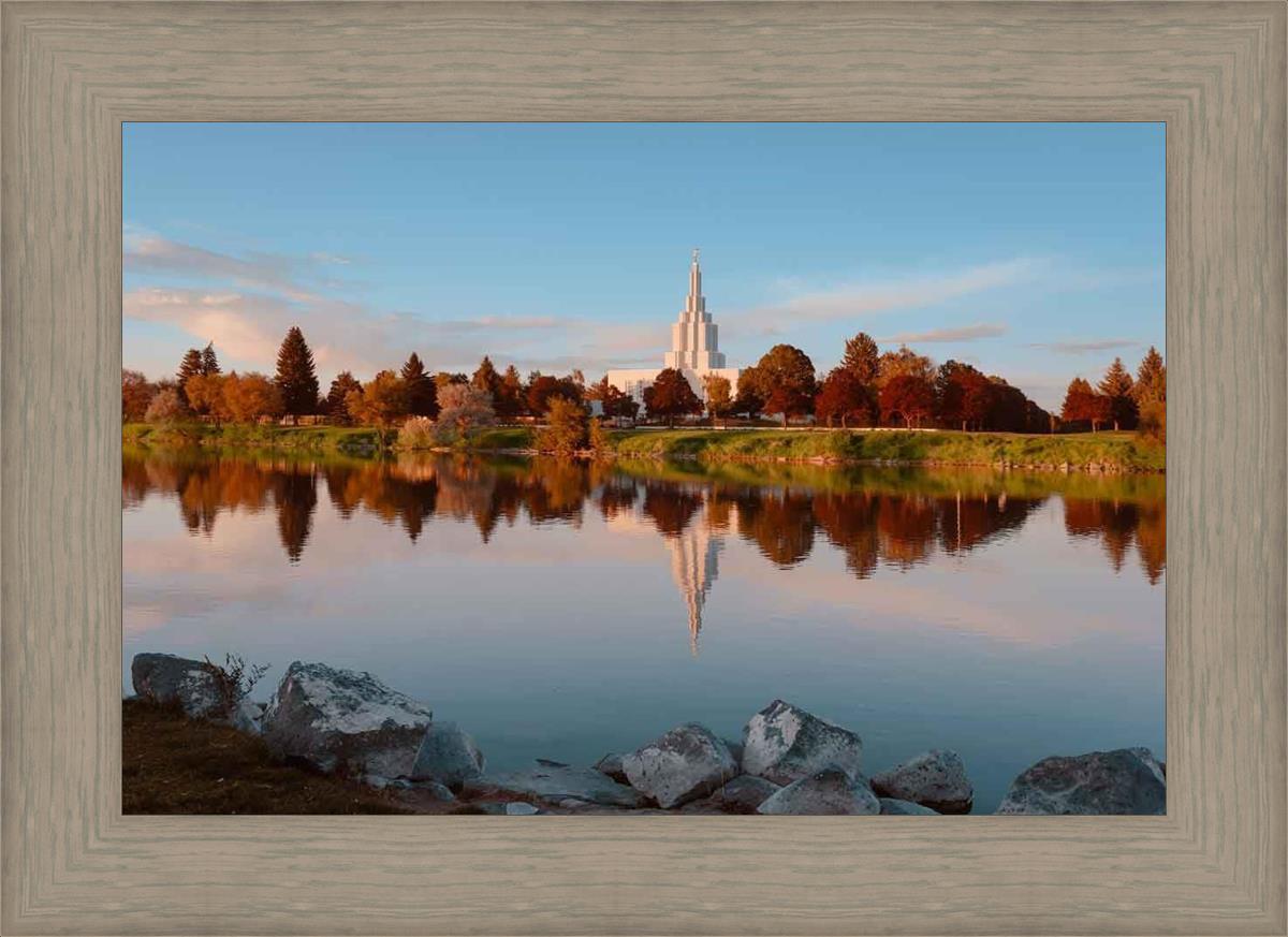 Idaho Falls Sunset on the River