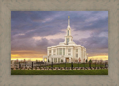 Payson Temple Storm Breaks
