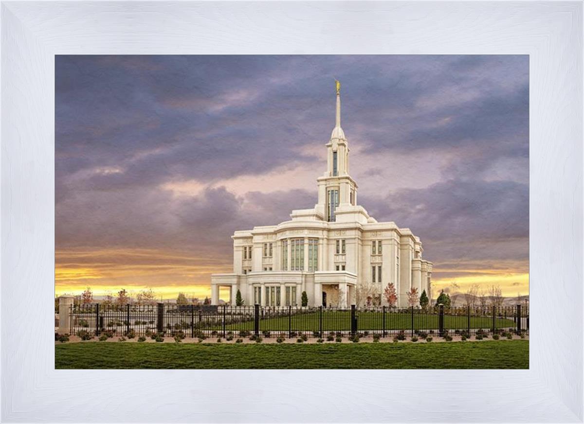 Payson Temple Storm Breaks