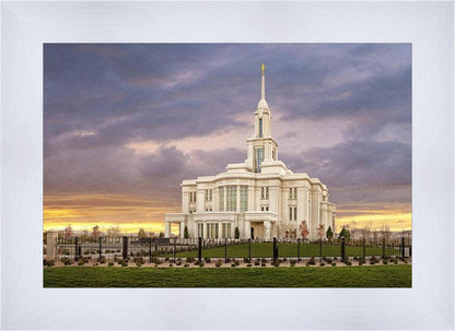 Payson Temple Storm Breaks