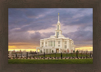 Payson Temple Storm Breaks