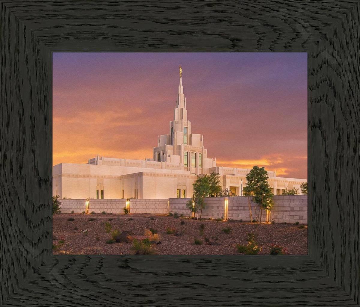 Phoenix Temple Sunset