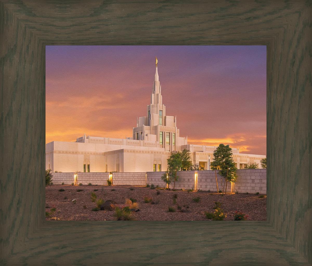 Phoenix Temple Sunset
