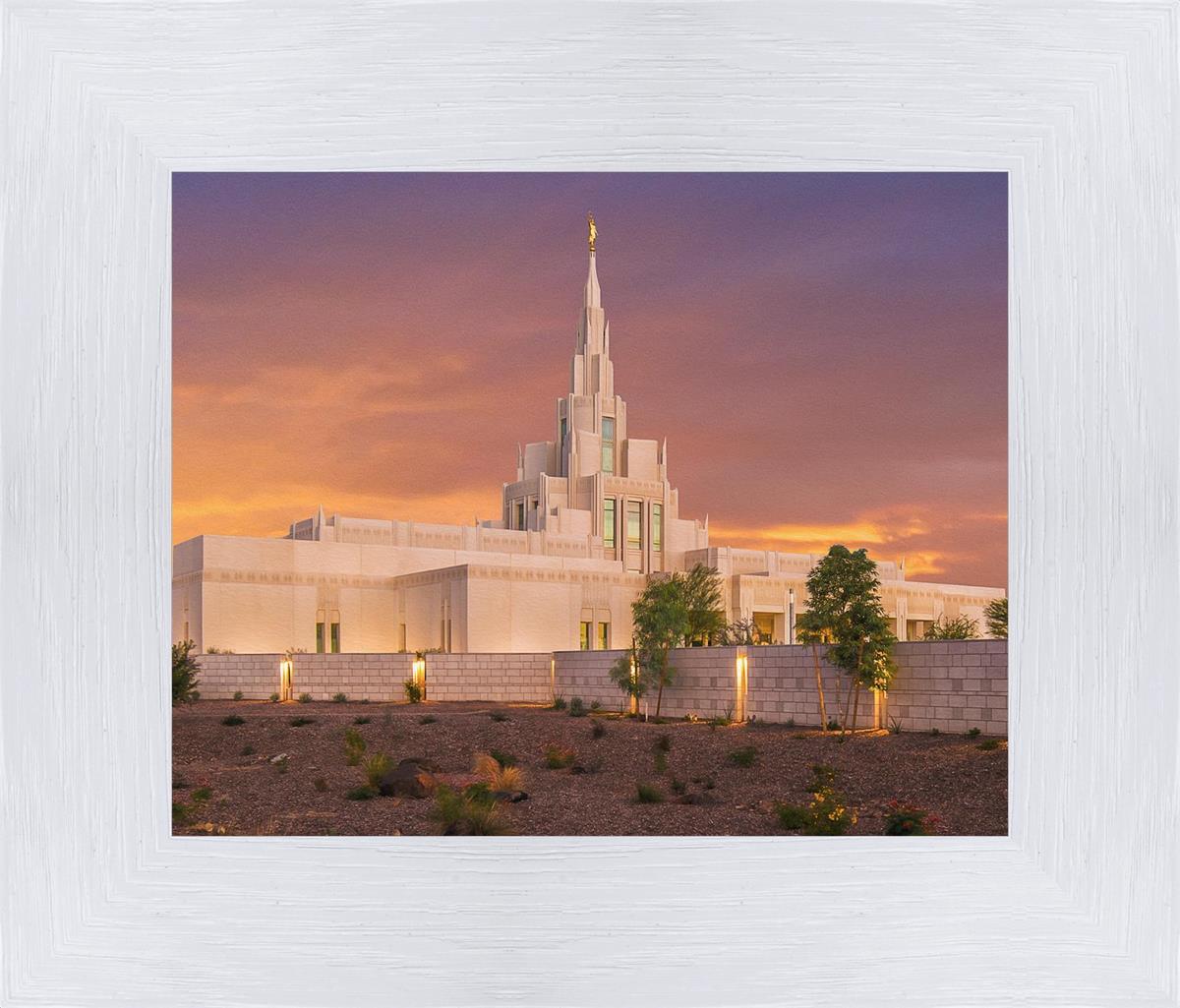 Phoenix Temple Sunset