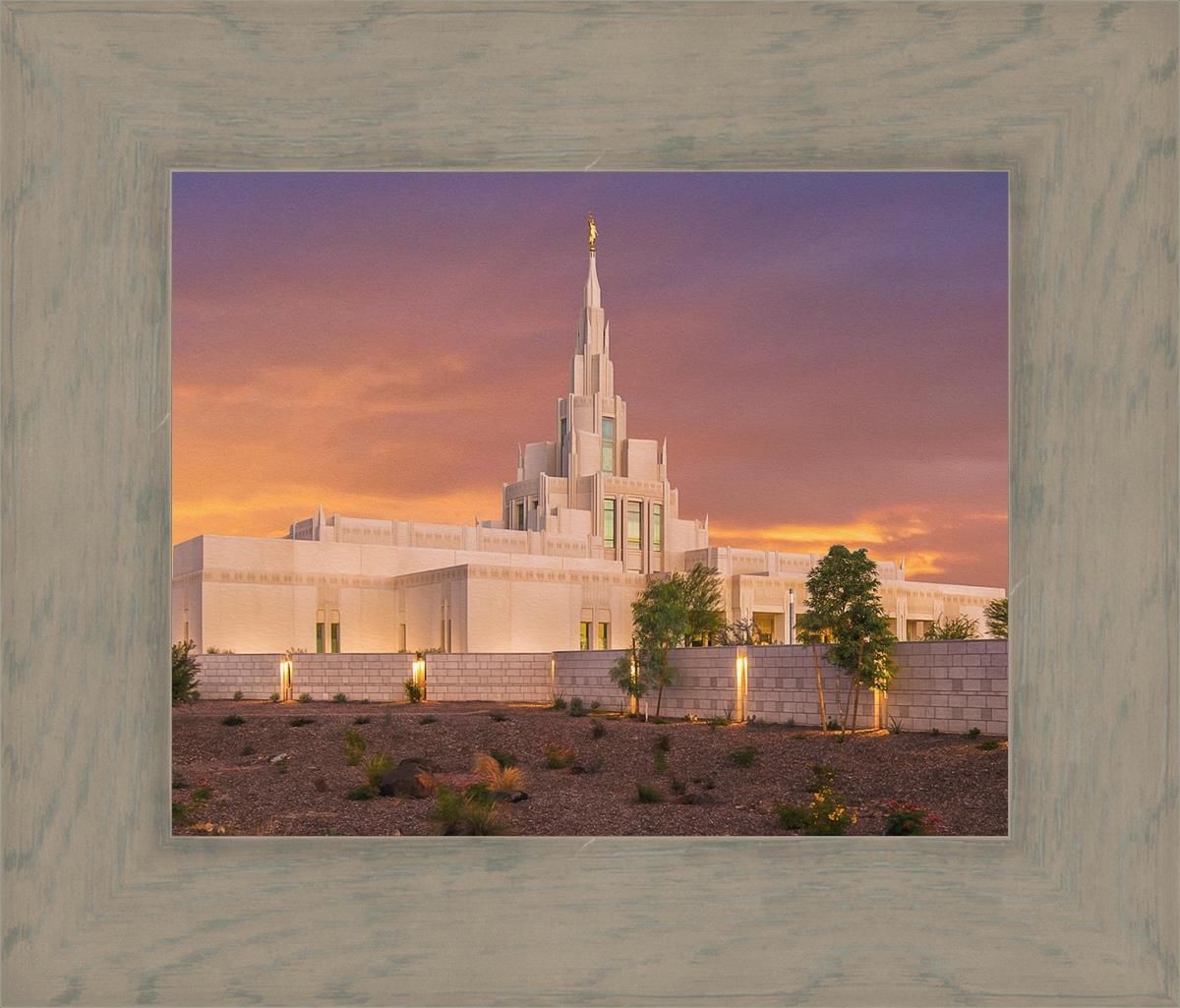 Phoenix Temple Sunset