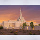 Phoenix Temple Sunset
